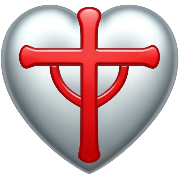 cross on a heart emoji