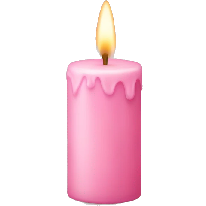 light pink candle emoji