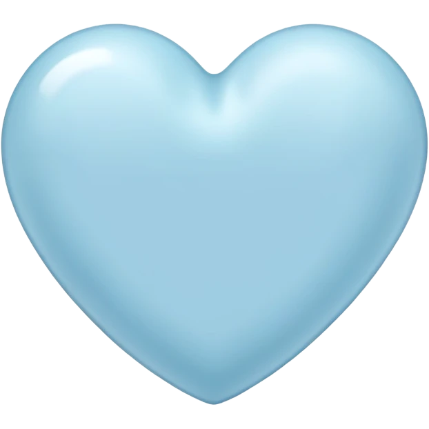 pastel blue heart emoji