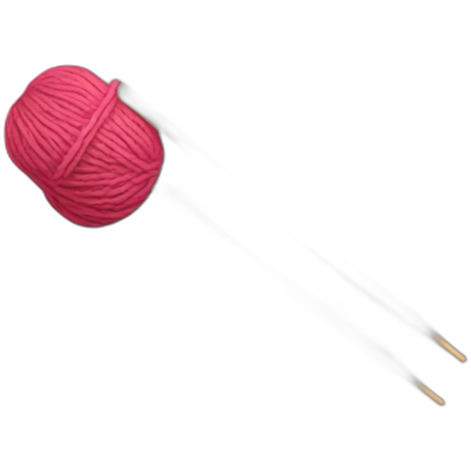 Two knitting needles emoji