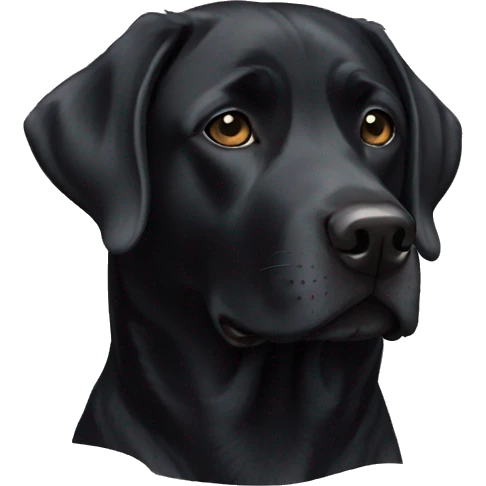 black lab  emoji