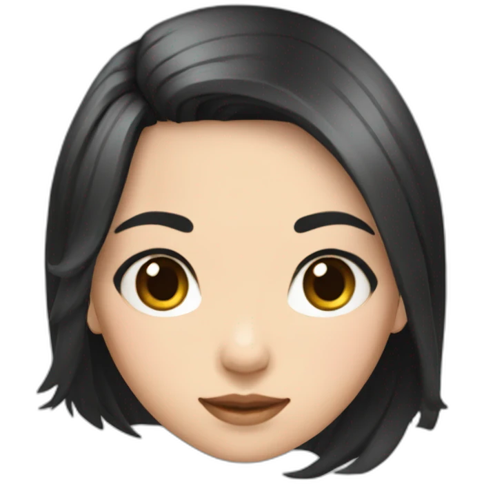 Evelyn Cathy Widjaja - asian black hair girl emoji