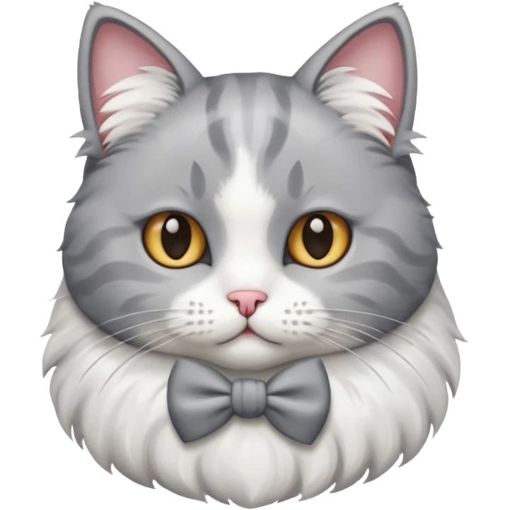 GATITA ENAMORADA CON UN MOÑO emoji