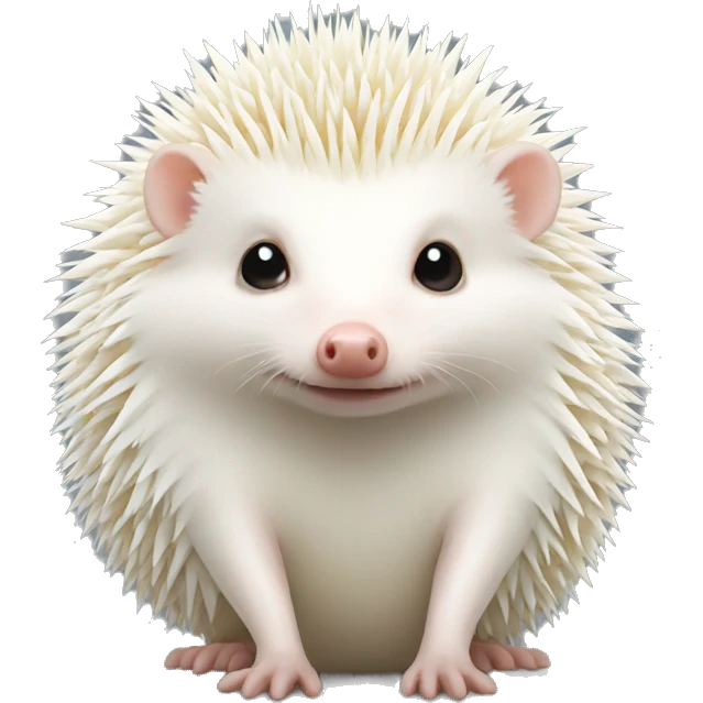 Albino hedgehog emoji