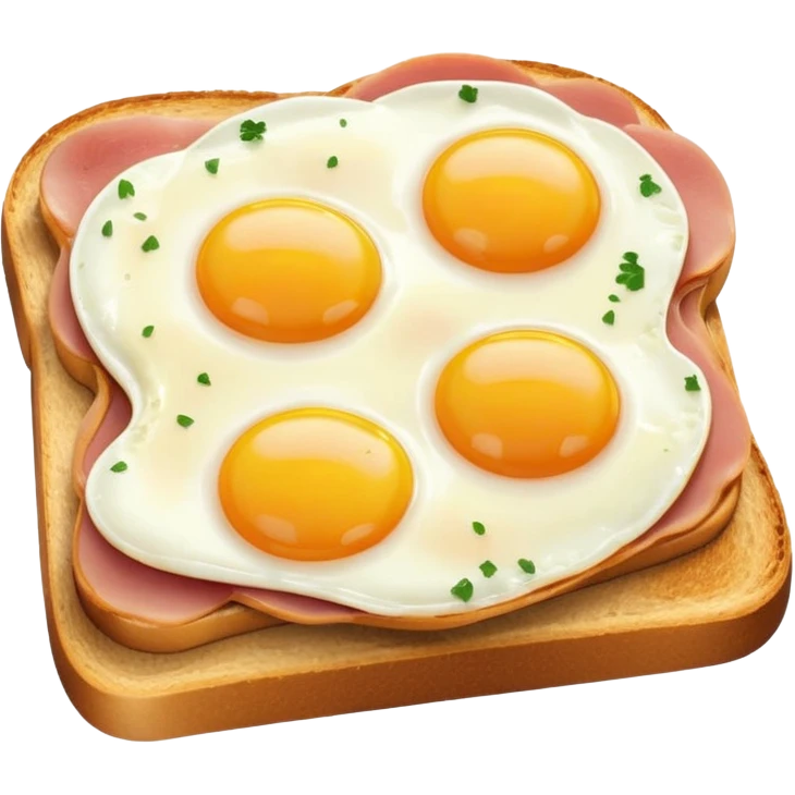 ham and eggs on toast emoji