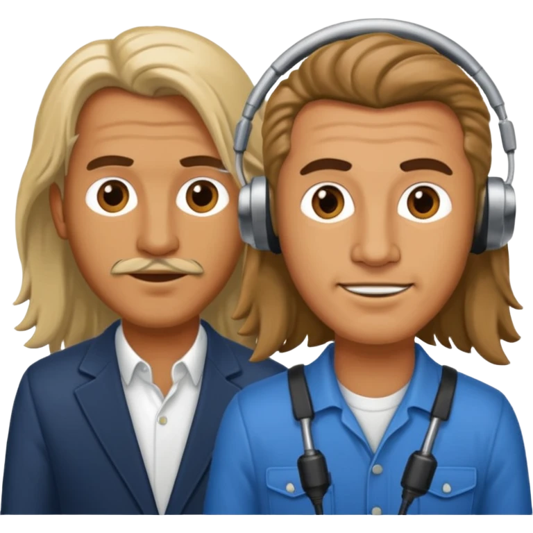 Mixer benhiger and a a sound guy with long hair emoji
