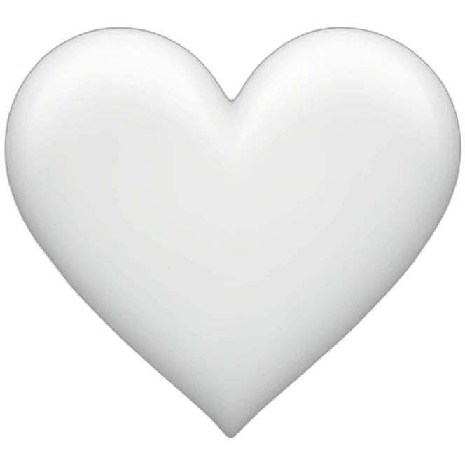 White heart emoji