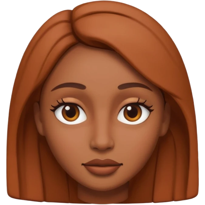 Clay female face emoji
