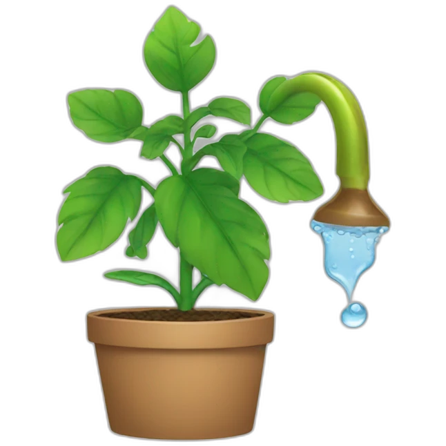 watering a plant emoji