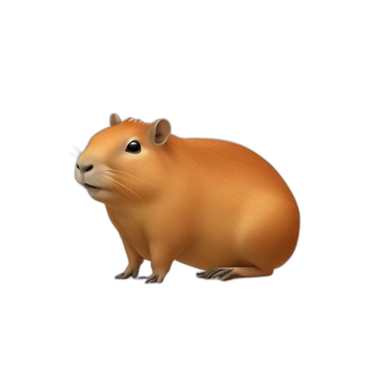 capivara cor de rosa emoji