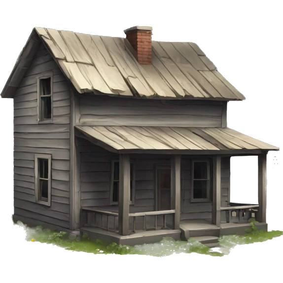 Small abandoned house emoji