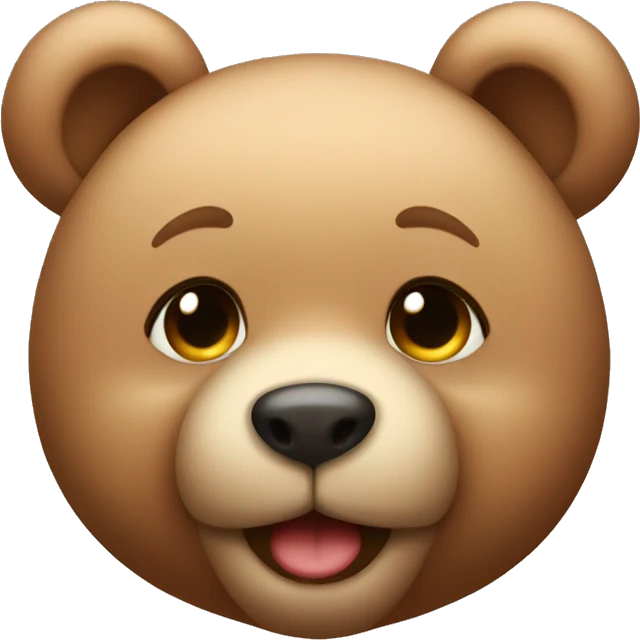 Cute teddy bear emoji