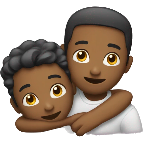Two friends hugging  emoji