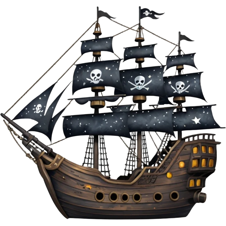pirate ship in space emoji