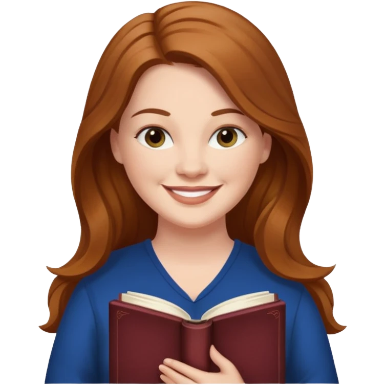 generate an ios genmoji of COLLEEN HOOVER "IT ENDS WITH US" emoji