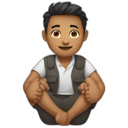 Po with hands and feet emoji