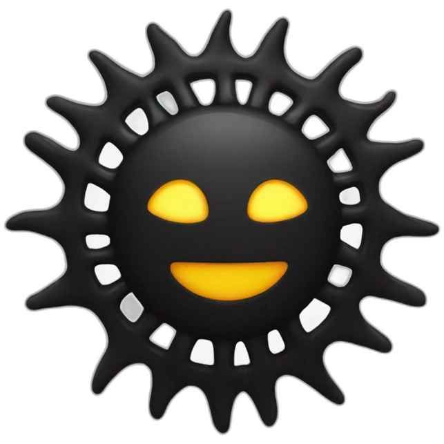 black sun emoji