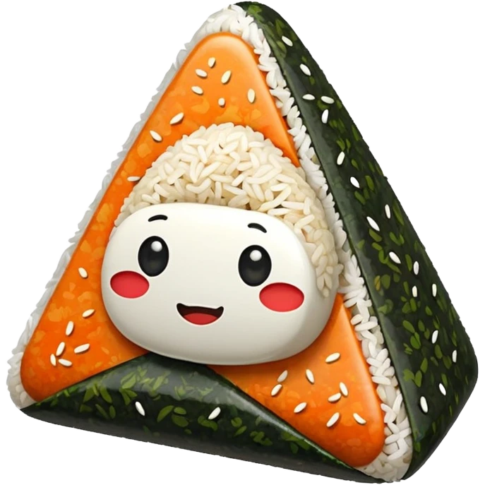 Spicy onigiri emoji