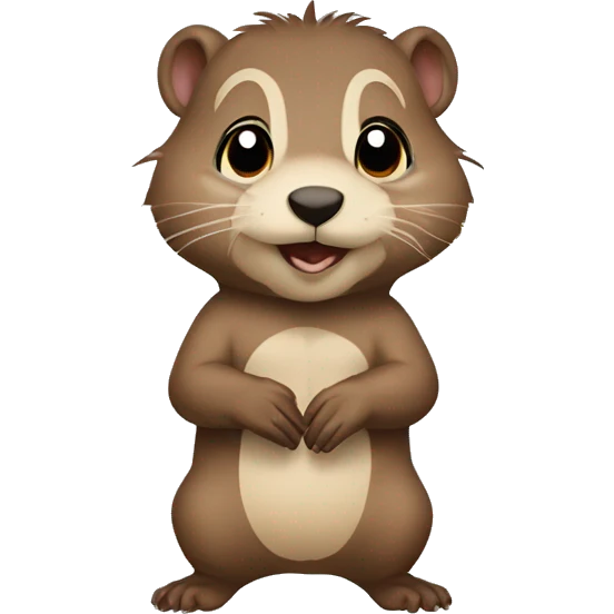 Baby Groundhog Aikidoka emoji