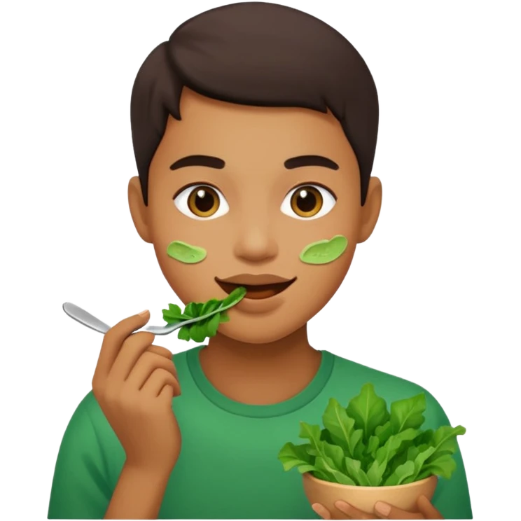 eating greens emoji