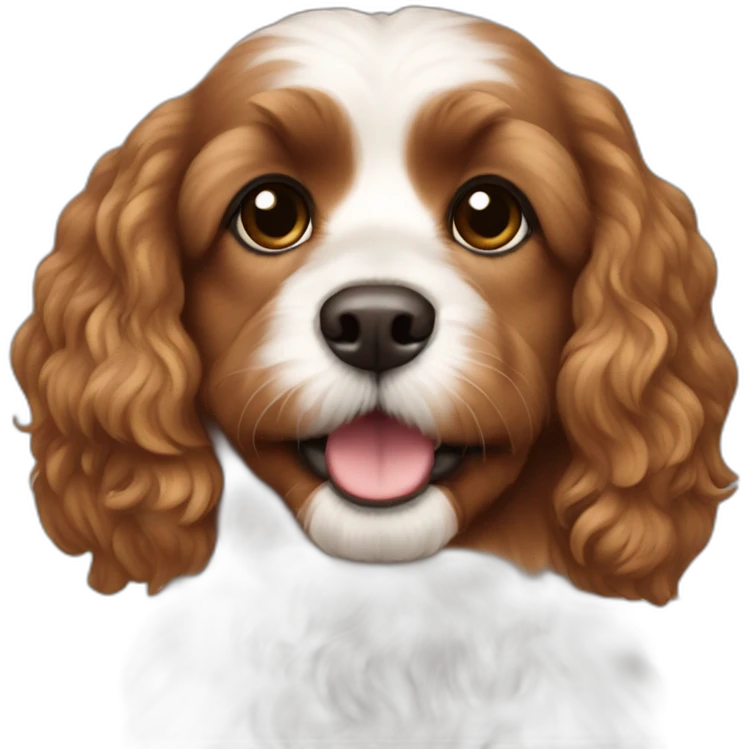 Cavapoddle full brown color emoji