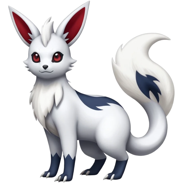 Zangoose-Absol-Minccino-Pokémon-Fakémon-hybrid-creature (full body) emoji