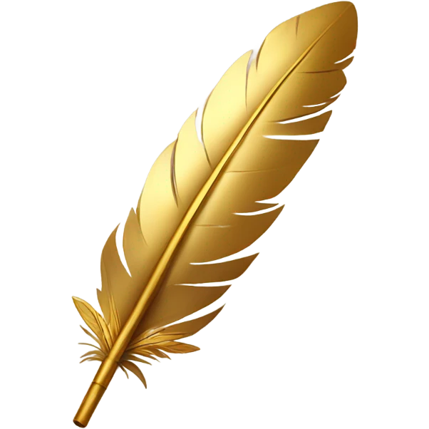 Golden quill  emoji