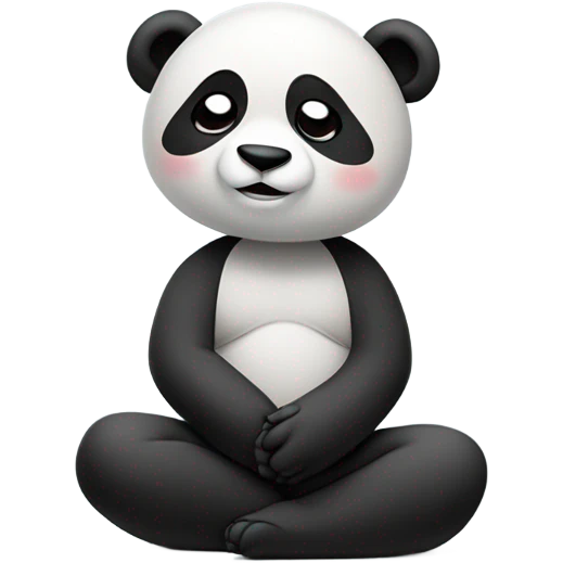 panda meditation emoji