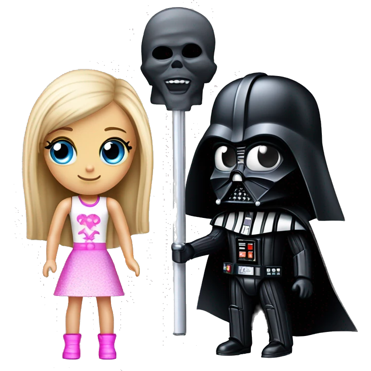 Darth Vader and Barbie’s expensive but very dusty old disturbing disgusting ghostly very haunted horror dream camping  emoji