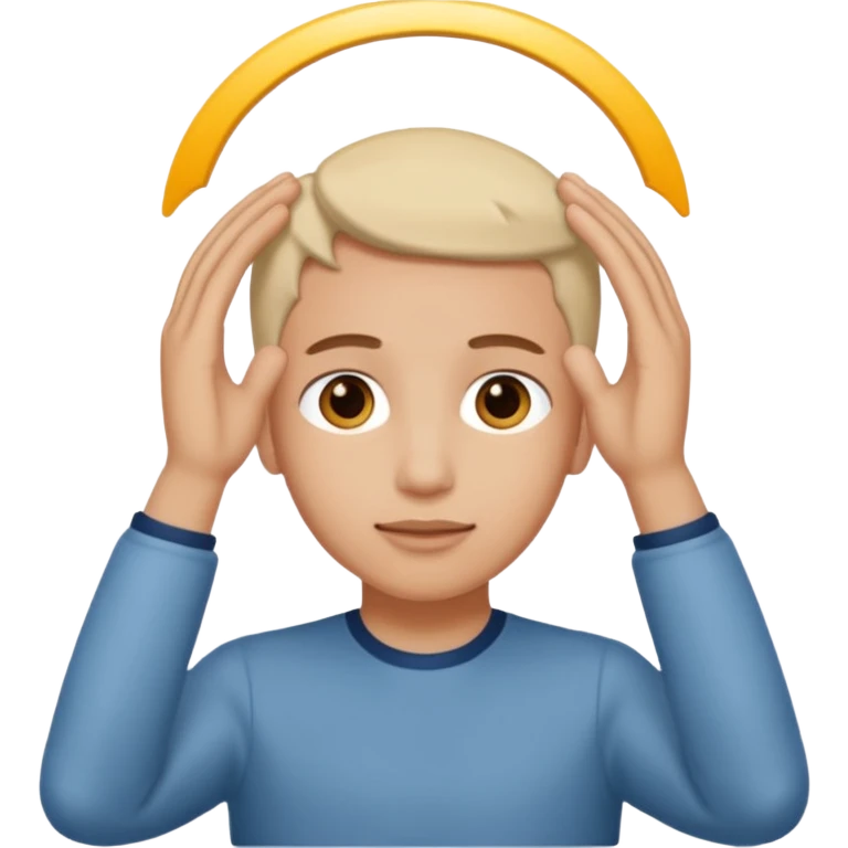 women hands on top of the head emoji