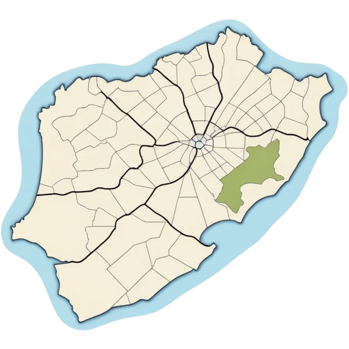 minimalist outline map of Sicily on paper, clean cartographic view emoji