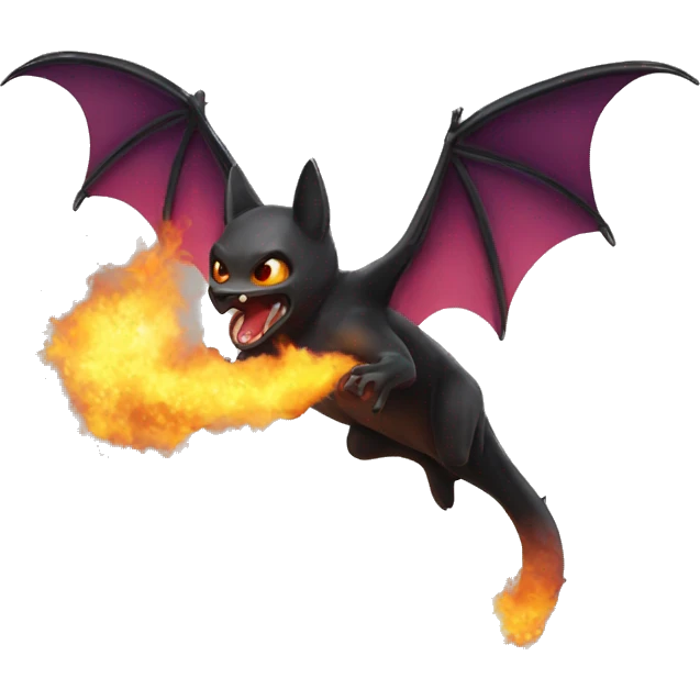 fire breathing bat emoji