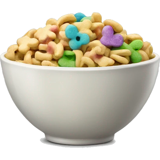 Bowl of lucky charms emoji