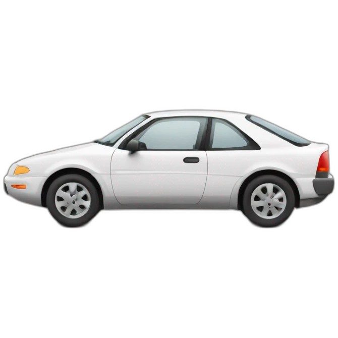 Un voiture avec des panneaux emoji