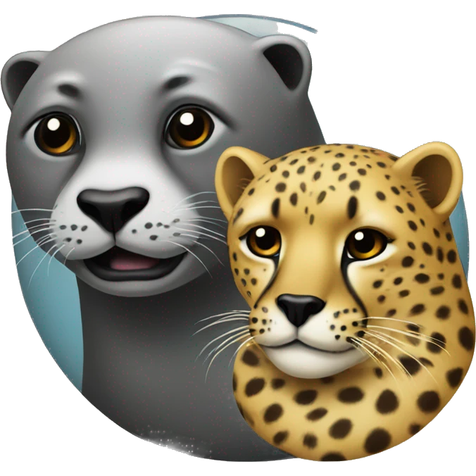 seal and cheetah emoji