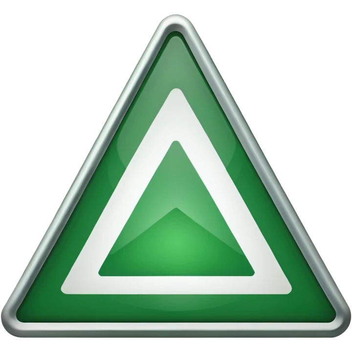 danger green triangle sign emoji