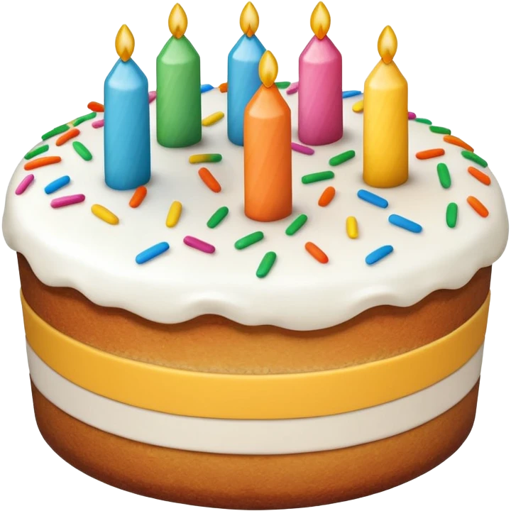 Round Cake smiling emoji