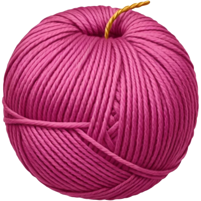 ball of knitting thread pink material emoji