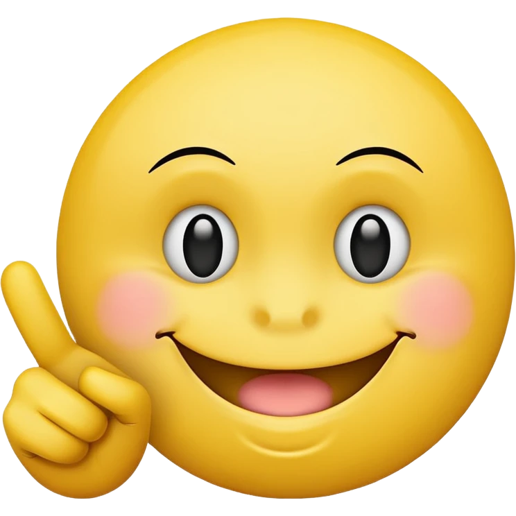 Smiley face with middle finger emoji