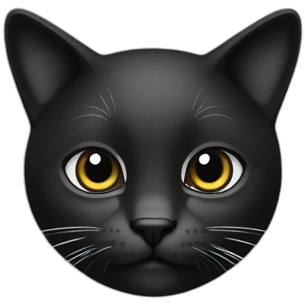 Cat black ans White  emoji