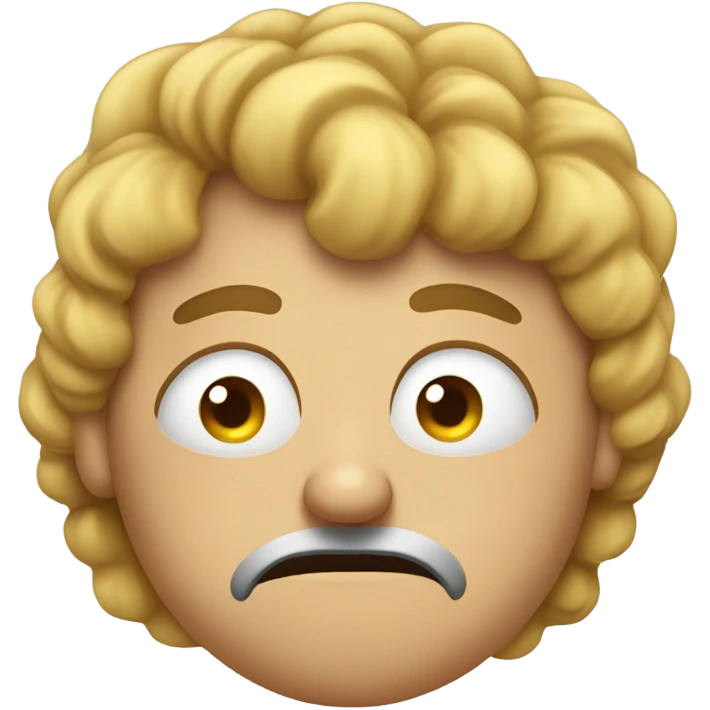 Disgusted face emoji