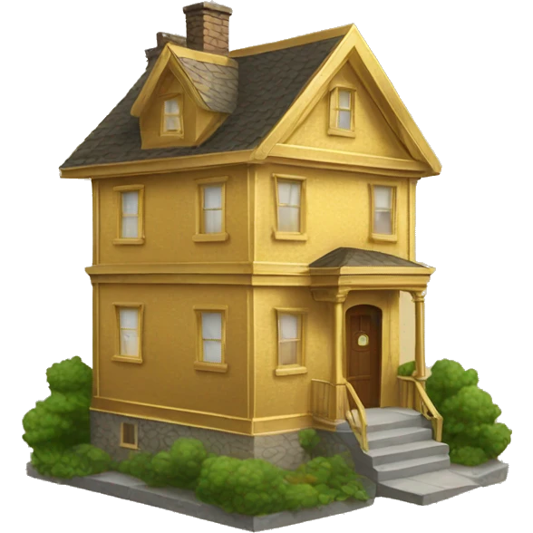 Golden house emoji