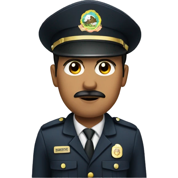 Mexican in security uniform  emoji