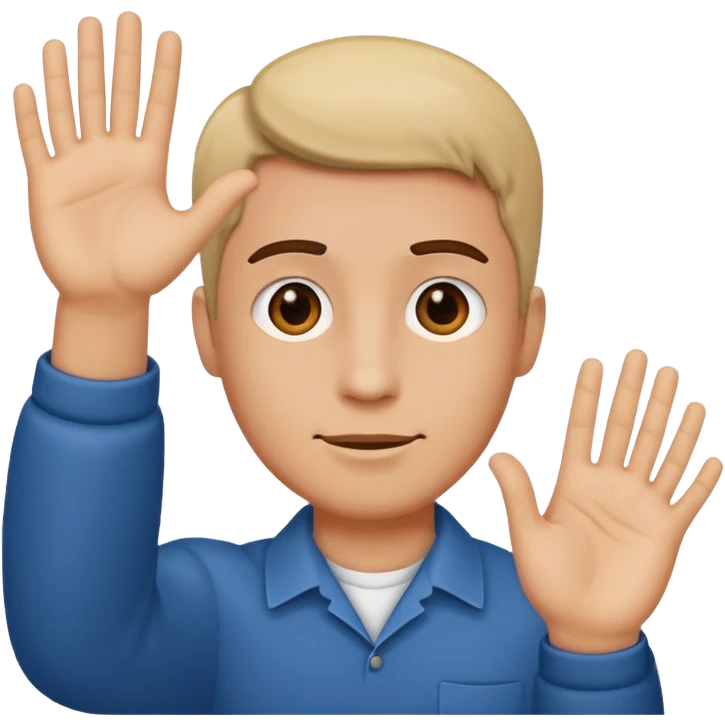 Man with Handup emoji