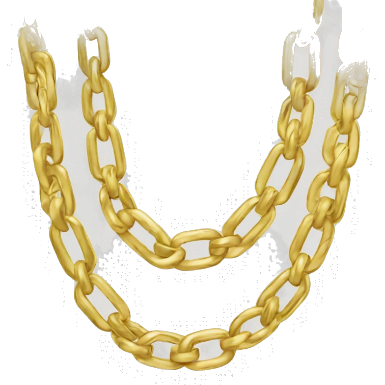 Gold figaro chain  emoji