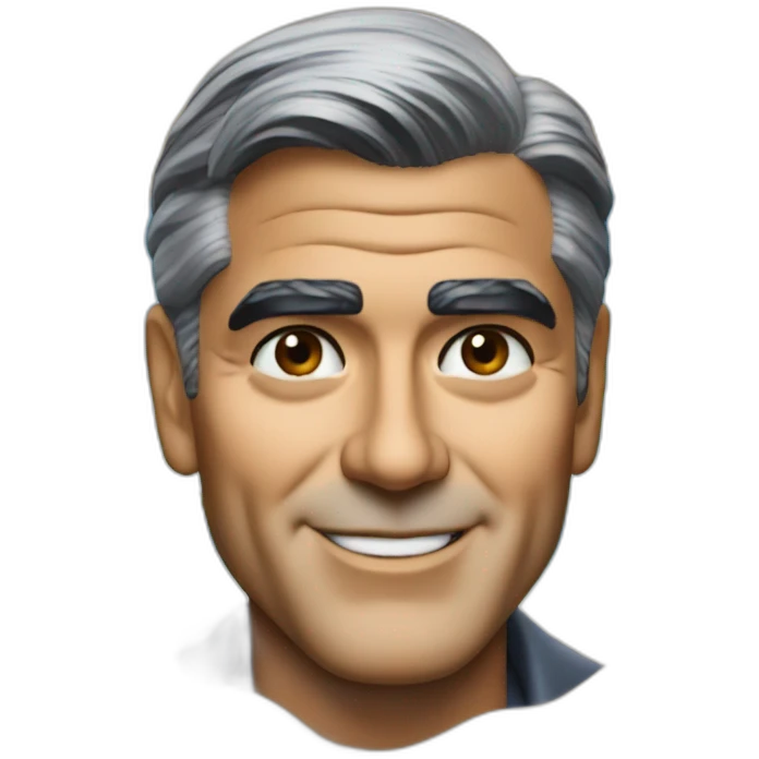 George Clooney in the beach emoji