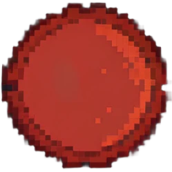 red sun with no face emoji