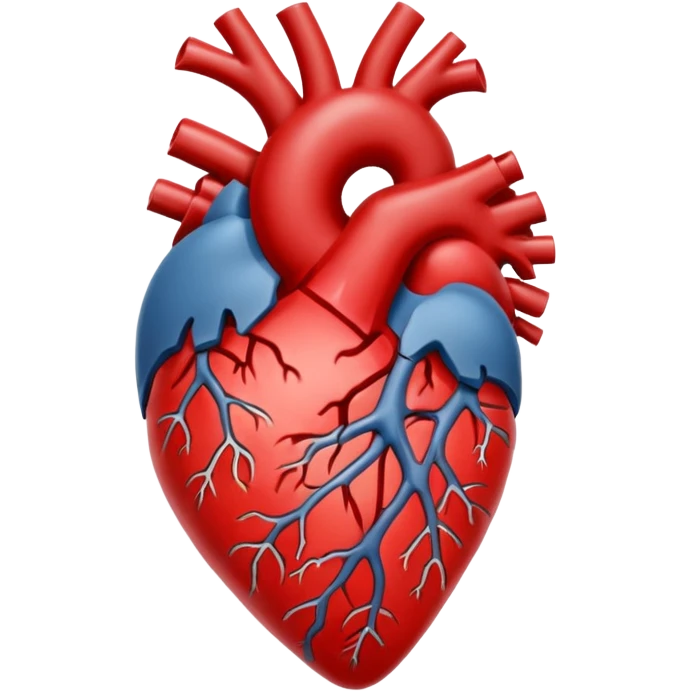 Make a realistic version of this emoji: 💔. Make it a real human heart, but split in half. emoji