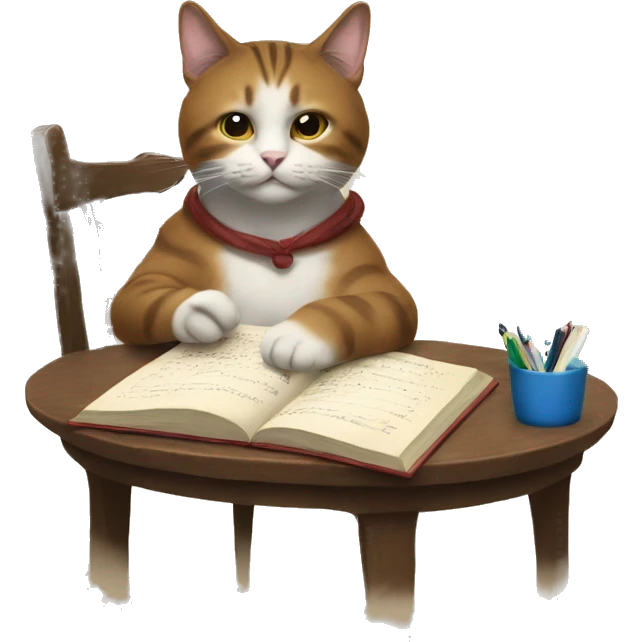 un gatto che scrive emoji