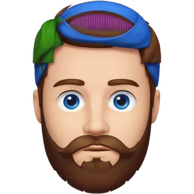 bearded man emoji